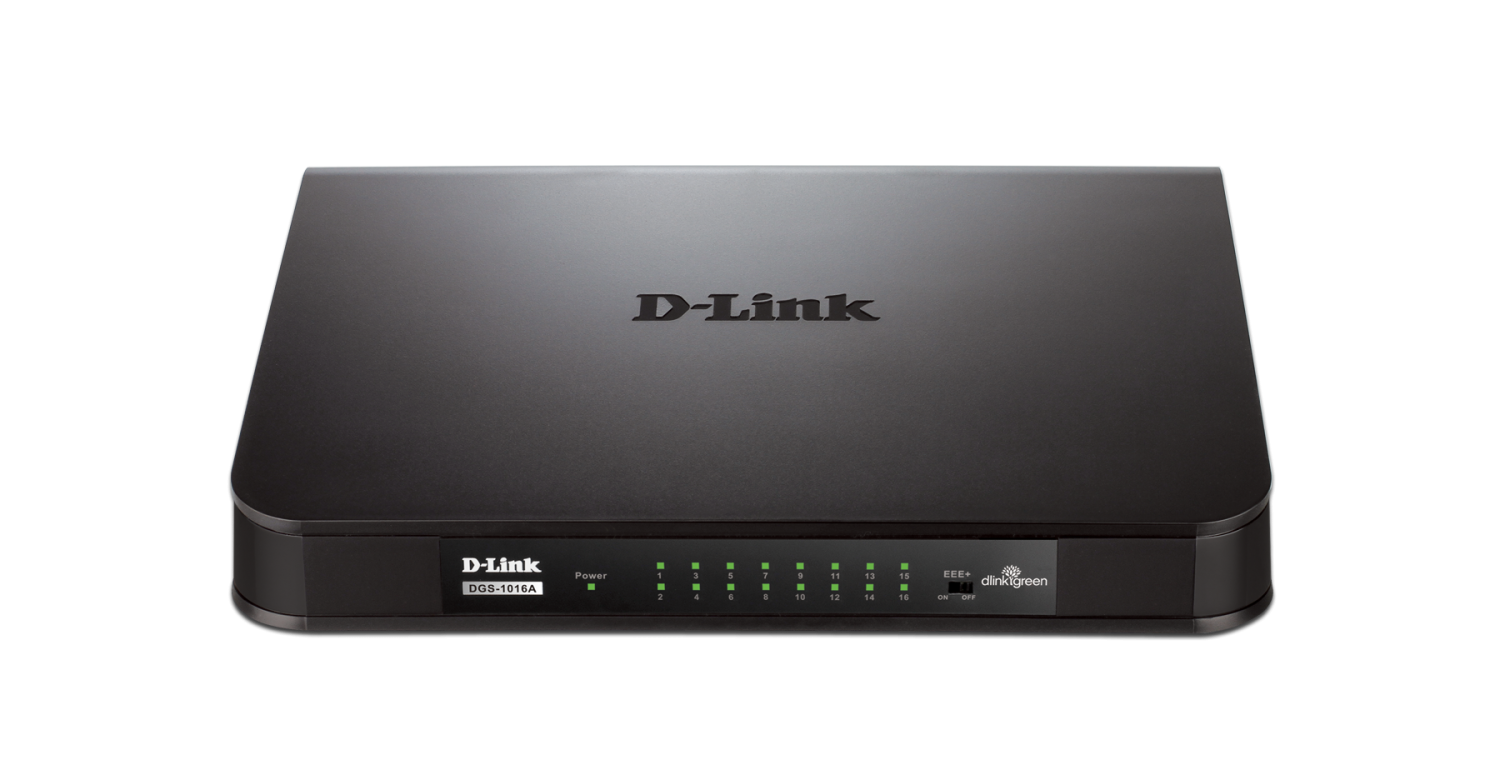 D-LINK DGS-1016A 16-Port Gigabit Unmanaged Desktop Switch