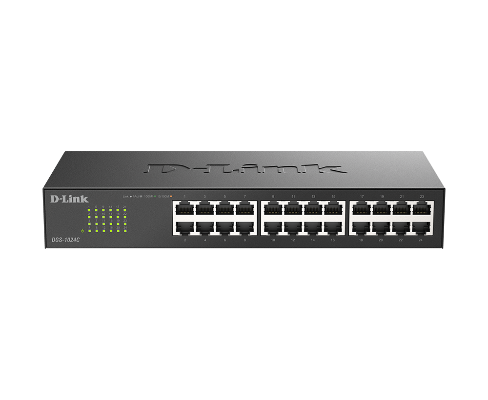 D-Link DGS-1024C 24-Port 10/100/1000Base Unmanaged Switch