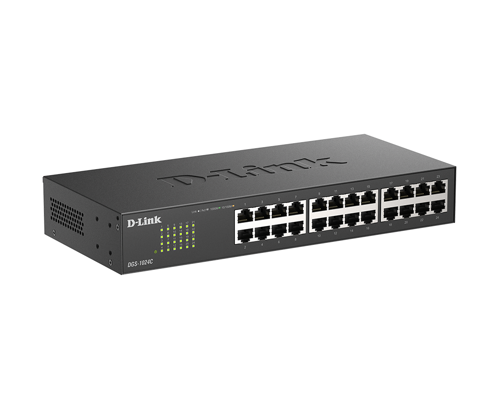D-Link DGS-1024C 24-Port 10/100/1000Base Unmanaged Switch