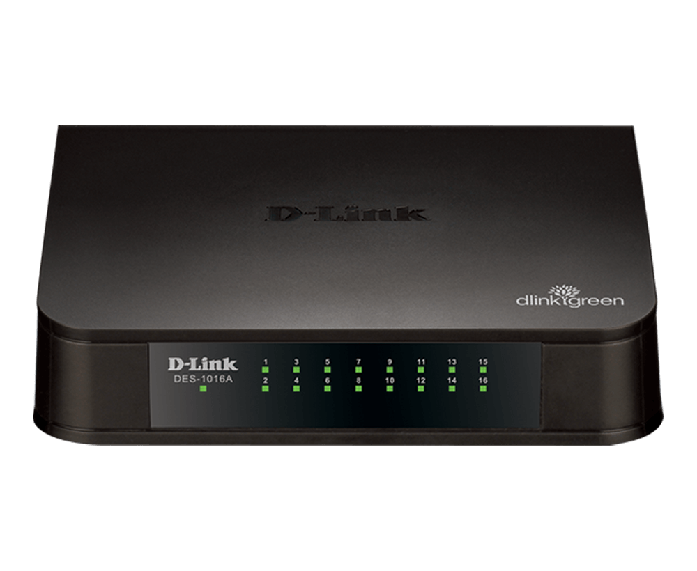 D-Link DES-1016A-16-port 10/100M Unmanaged Switch