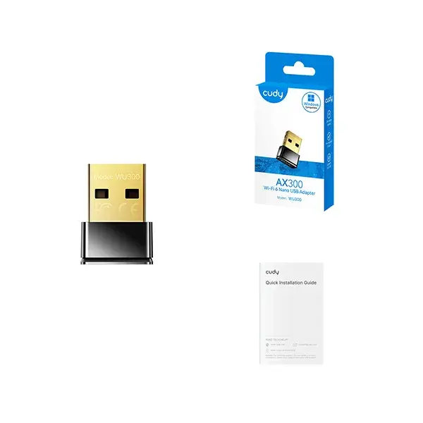 Cudy WU300 AX300 Wi-Fi 6 USB Adapter
